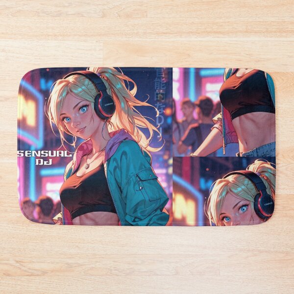 Item preview, Cute anime girl DJ designed and sold by anime-black.