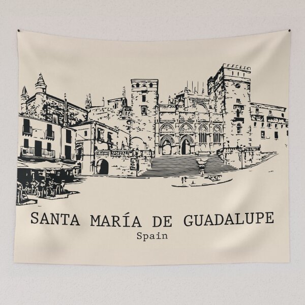 Item preview, Santa María de Guadalupe - Spain designed and sold by Lakeric Cityscapes.