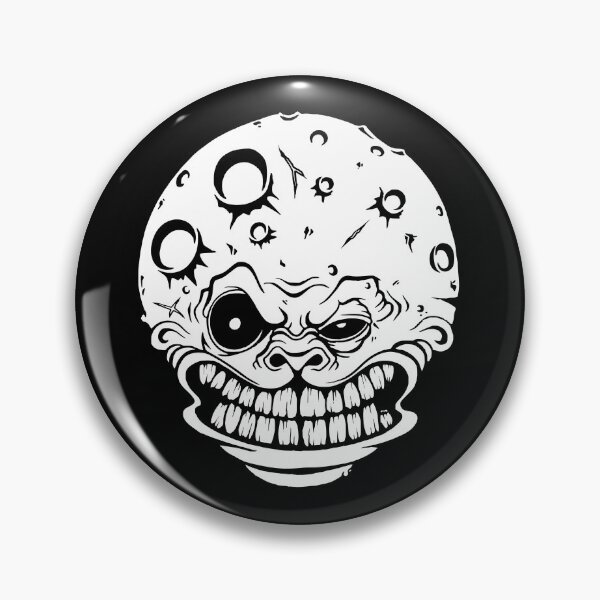 Item preview, Creepy Moon – The Maniacal Celestial Face designed and sold by MadMarkerDesign.