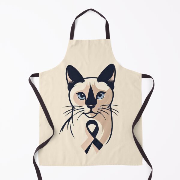 Item preview, Siamese Cat with Universal Awareness Ribbon – Grace, Love & Support designed and sold by HealthCoreCommunity.