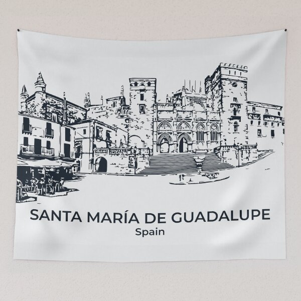 Item preview, Santa María de Guadalupe - Spain designed and sold by Lakeric Cityscapes.