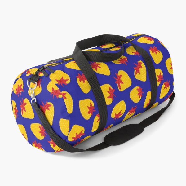 Item preview, Bold Primary Colors Eclectic Modern Tossed All-Over Strawberry Pattern designed and sold by Valerie Englehart.