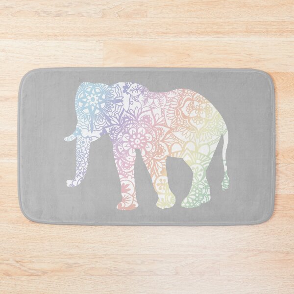 Item preview, Pastel Rainbow Elephant Mandala Pattern designed and sold by Julie Erin Designs.