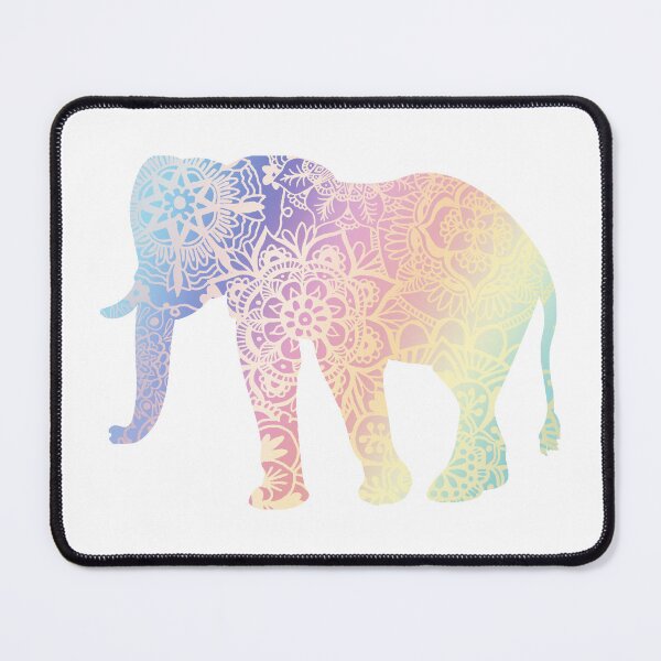 Item preview, Rainbow Elephant Mandala designed and sold by Julie Erin Designs.