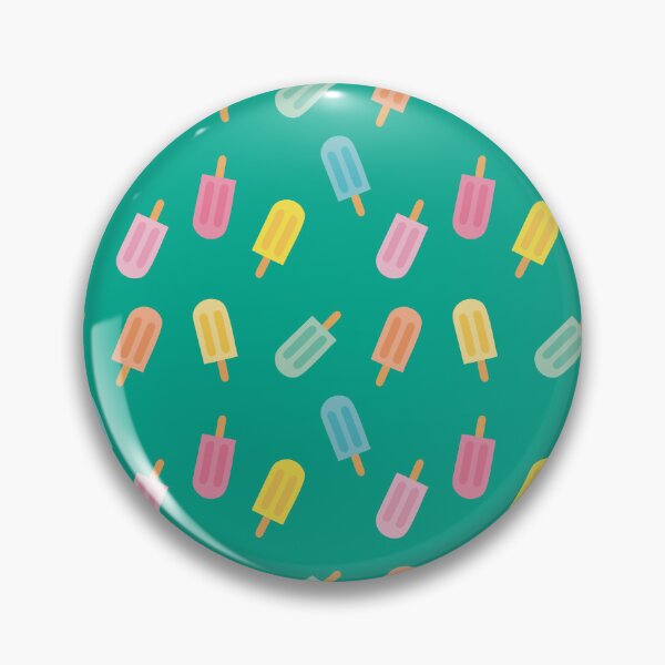 Item preview, Colorful summer design with pastel popsicles and turquoise background designed and sold by StudioPippinDesigns.