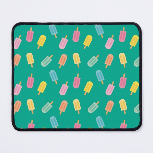 Item preview, Colorful summer design with pastel popsicles and turquoise background designed and sold by StudioPippinDesigns.