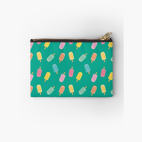 Item preview, Colorful summer design with pastel popsicles and turquoise background designed and sold by StudioPippinDesigns.
