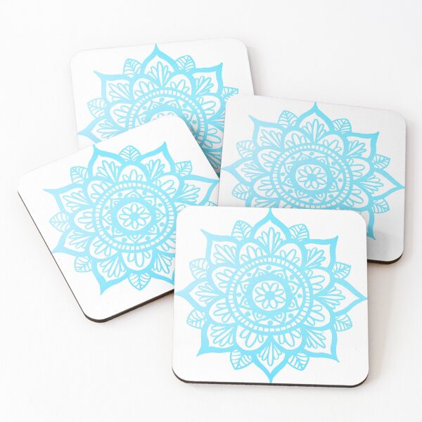 Item preview, Pastel Blue Floral Mandala designed and sold by Julie Erin Designs.