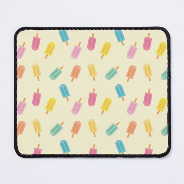 Item preview, Colorful summer design with pastel popsicles and soft yellow background designed and sold by StudioPippinDesigns.