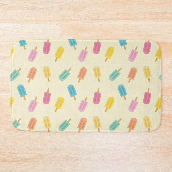 Item preview, Colorful summer design with pastel popsicles and soft yellow background designed and sold by StudioPippinDesigns.