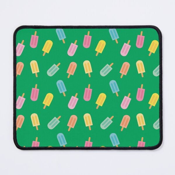 Item preview, Colorful summer design with pastel popsicles and green background designed and sold by StudioPippinDesigns.
