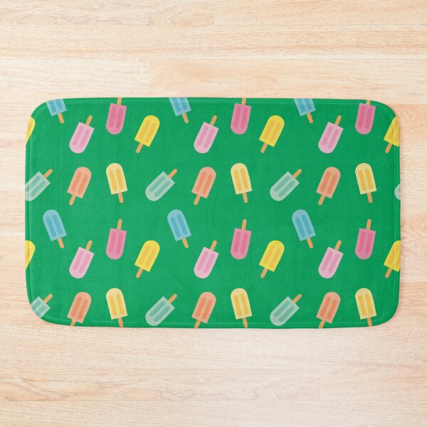 Item preview, Colorful summer design with pastel popsicles and green background designed and sold by StudioPippinDesigns.