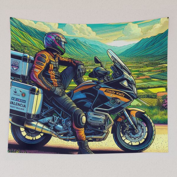 Artikelvorschau, Ride the Horizon – Stilvolles Motorrad-Tourendesign für Biker, Abenteurer und Zweirad-Reiseliebhaber entworfen und verkauft von knalpot-design.