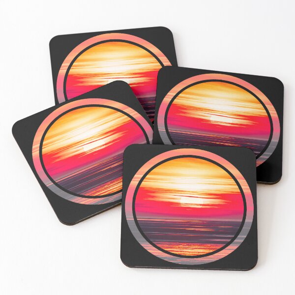 Item preview, Abstract redish sunset over Baie de Somme, France designed and sold by Pascal-F.