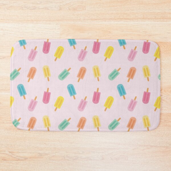 Item preview, Colorful summer design with pastel popsicles and soft pink background designed and sold by StudioPippinDesigns.