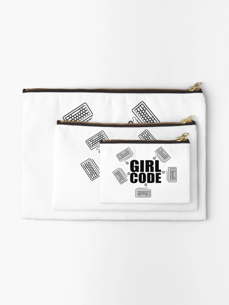 Thumbnail 2 of 4, Zipper Pouch, Girl Code designed and sold by KeepOnCoding.