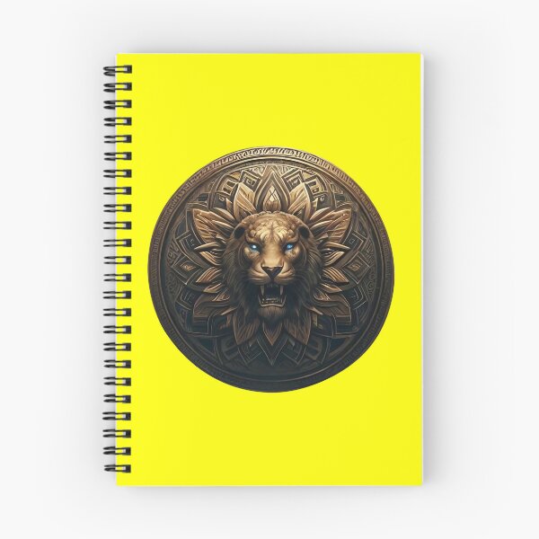 Item preview, ANCIENT BRONZE LION SHIELD (#FFFF00) designed and sold by Marlon Oseguera.