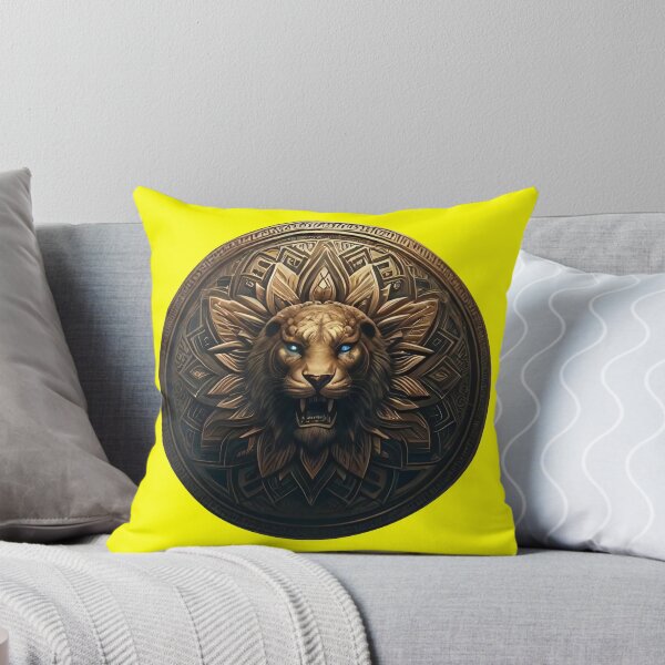 Item preview, ANCIENT BRONZE LION SHIELD (#FFFF00) designed and sold by Marlon Oseguera.