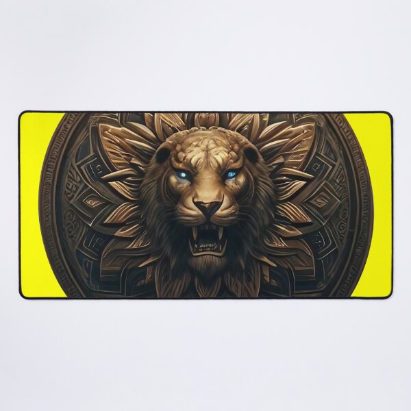 Item preview, ANCIENT BRONZE LION SHIELD (#FFFF00) designed and sold by Marlon Oseguera.