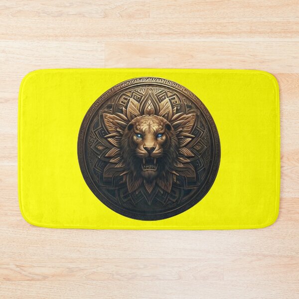 Item preview, ANCIENT BRONZE LION SHIELD (#FFFF00) designed and sold by Marlon Oseguera.