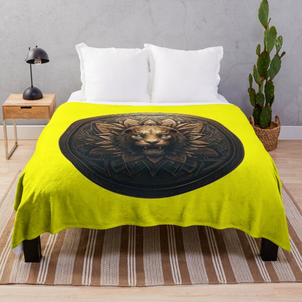 Item preview, ANCIENT BRONZE LION SHIELD (#FFFF00) designed and sold by Marlon Oseguera.