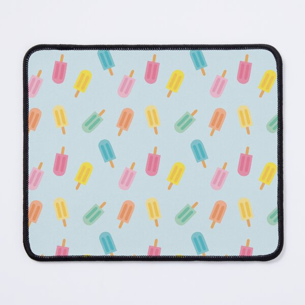 Item preview, Colorful summer design with pastel popsicles and soft blue background designed and sold by StudioPippinDesigns.