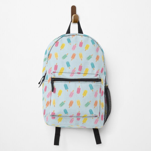 Item preview, Colorful summer design with pastel popsicles and soft blue background designed and sold by StudioPippinDesigns.