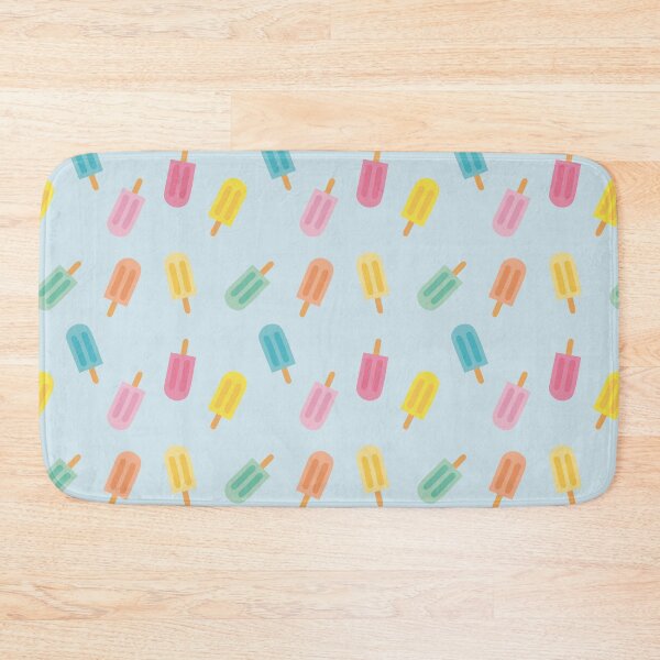 Item preview, Colorful summer design with pastel popsicles and soft blue background designed and sold by StudioPippinDesigns.