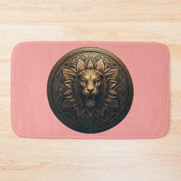 Item preview, ANCIENT BRONZE LION SHIELD (#F7A4A0) designed and sold by Marlon Oseguera.