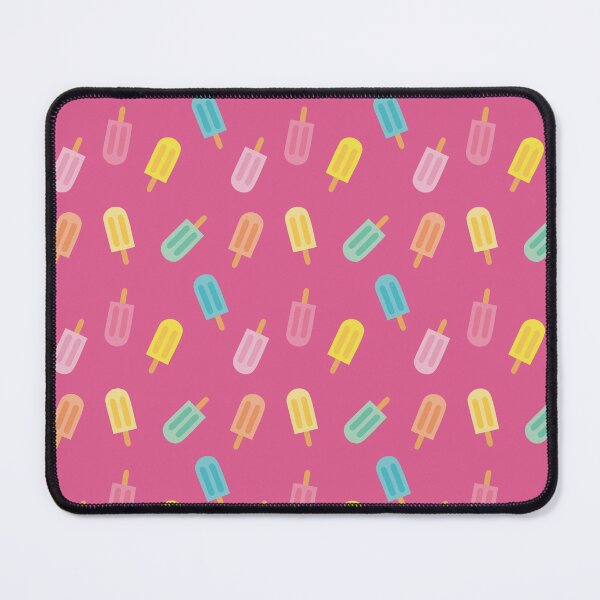 Item preview, Colorful summer design with pastel popsicles and pink background designed and sold by StudioPippinDesigns.
