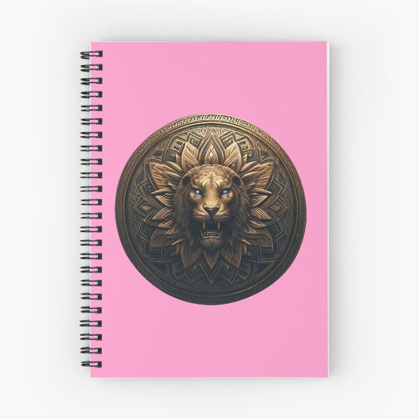 Item preview, ANCIENT BRONZE LION SHIELD (#FF99CC) designed and sold by Marlon Oseguera.