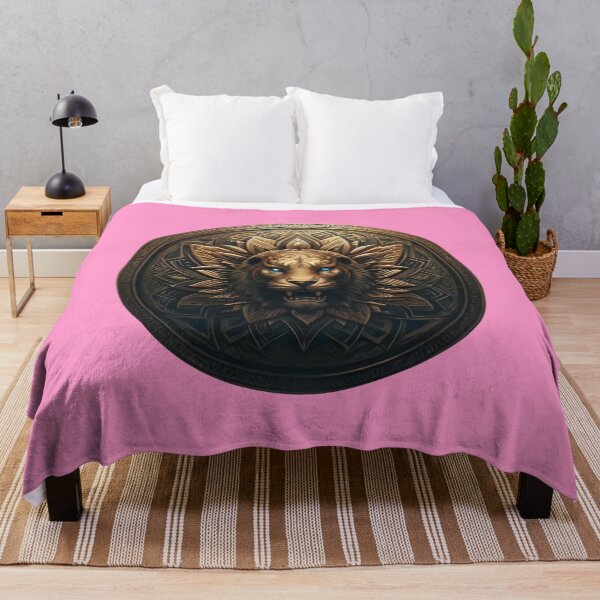 Item preview, ANCIENT BRONZE LION SHIELD (#FF99CC) designed and sold by Marlon Oseguera.