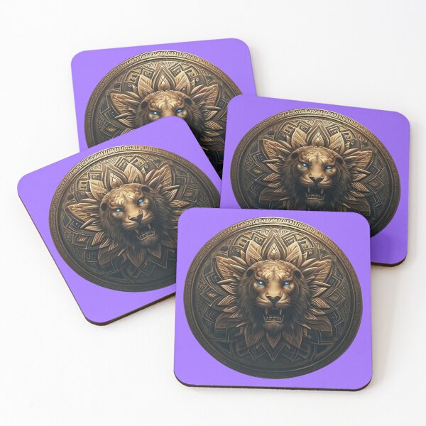 Item preview, ANCIENT BRONZE LION SHIELD (#9966FF) designed and sold by Marlon Oseguera.