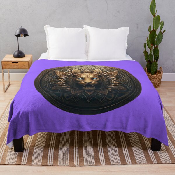 Item preview, ANCIENT BRONZE LION SHIELD (#9966FF) designed and sold by Marlon Oseguera.