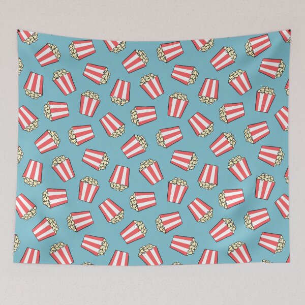 Item preview, movie theater popcorn - sky blue designed and sold by littlearrow.
