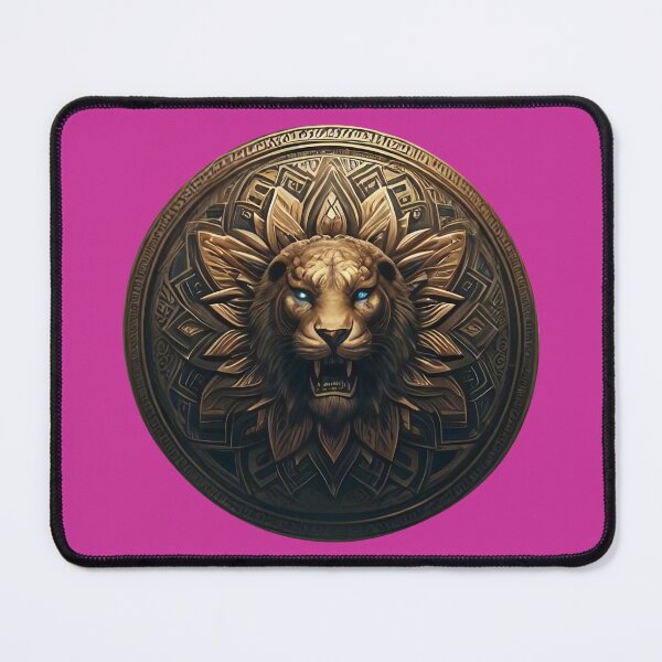 Item preview, ANCIENT BRONZE LION SHIELD (#CC3399) designed and sold by Marlon Oseguera.