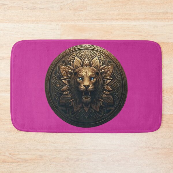 Item preview, ANCIENT BRONZE LION SHIELD (#CC3399) designed and sold by Marlon Oseguera.