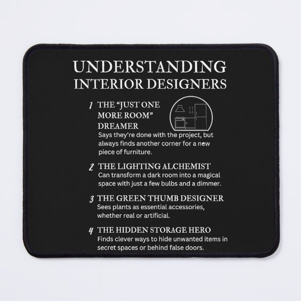Item preview, The Quirky World of Interior Designers - Black designed and sold by PsyFlow35.