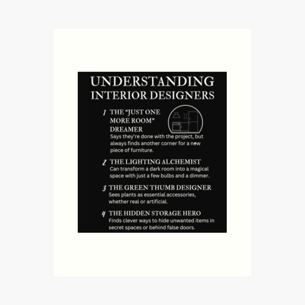 Item preview, The Quirky World of Interior Designers - Black designed and sold by PsyFlow35.