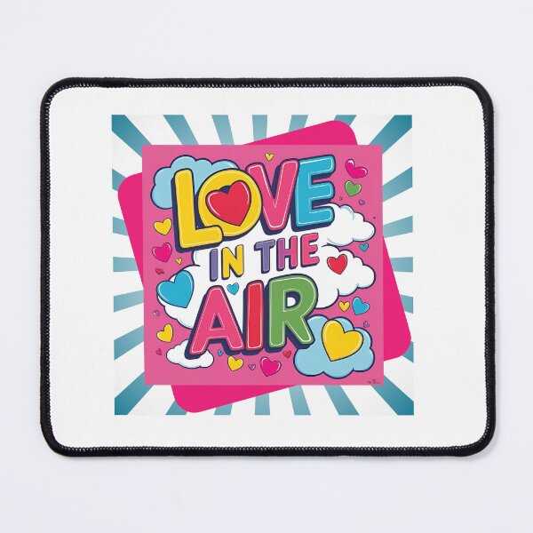 Item preview, LOVE IN THE AIR – Pop Art Style Love Sticker | Bold & Colorful Design designed and sold by asliberry.