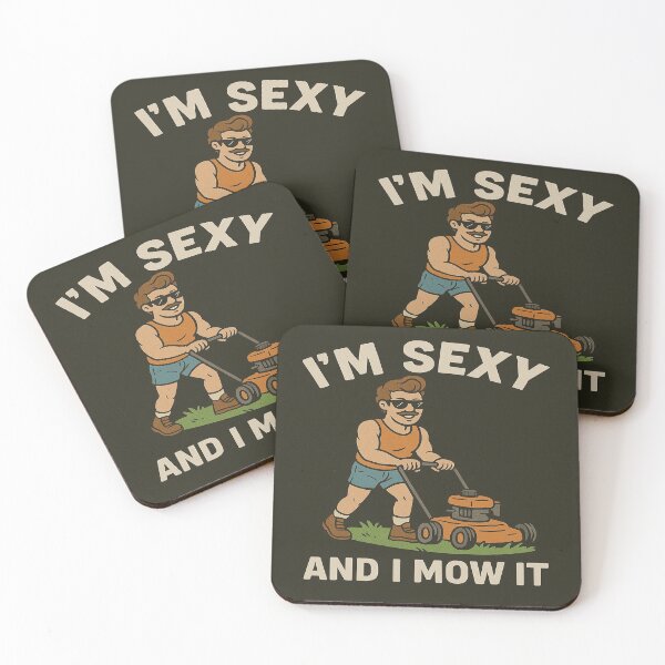Item preview, Im Sexy and I Mow It – Funny Lawn Mowing Retro  designed and sold by RetroRespect.