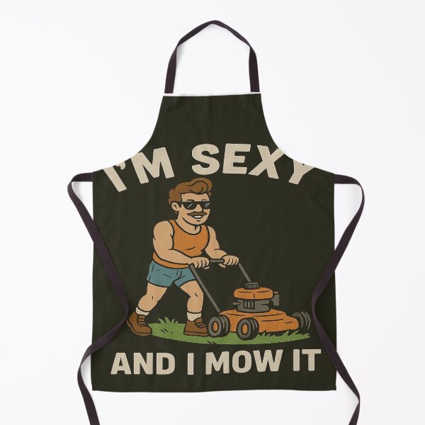 Item preview, Im Sexy and I Mow It – Funny Lawn Mowing Retro  designed and sold by RetroRespect.
