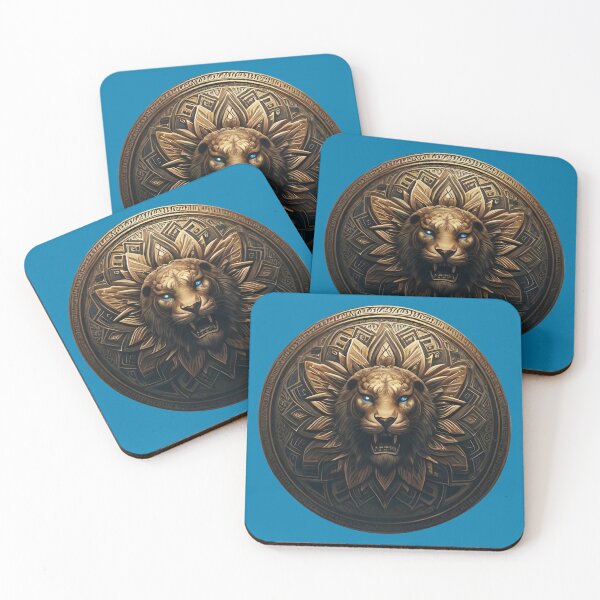 Item preview, ANCIENT BRONZE LION SHIELD (#027CAD) designed and sold by Marlon Oseguera.