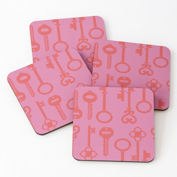 Item preview, Colorful design with red keys and pink background designed and sold by StudioPippinDesigns.