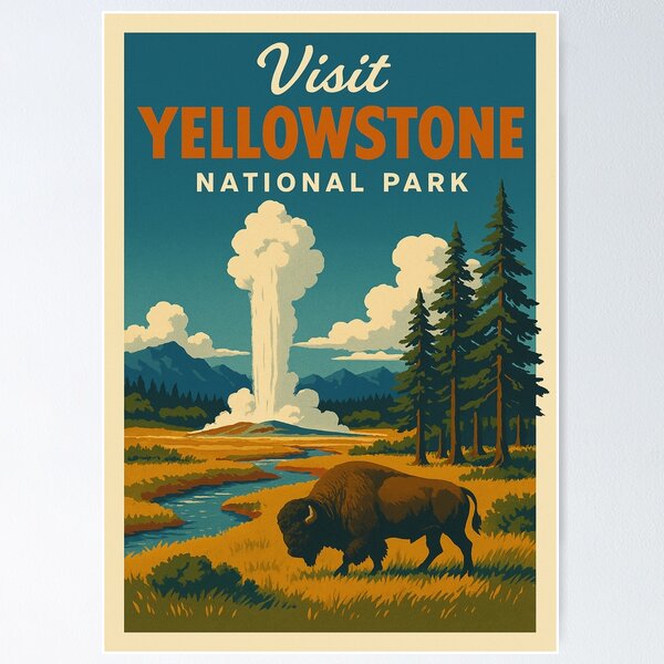 Item preview, Visit Yellowstone designed and sold by CallumGardiner.