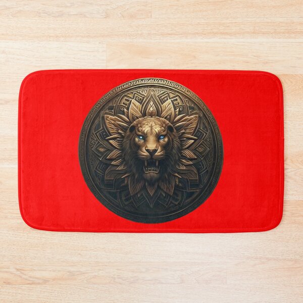 Item preview, ANCIENT BRONZE LION SHIELD (#FF0000) designed and sold by Marlon Oseguera.