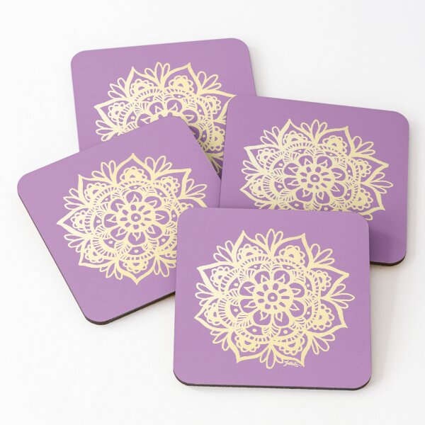 Item preview, Purple and Gold Mandala designed and sold by Julie Erin Designs.
