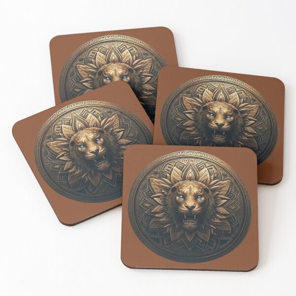 Item preview, ANCIENT BRONZE LION SHIELD (#793C1D) designed and sold by Marlon Oseguera.