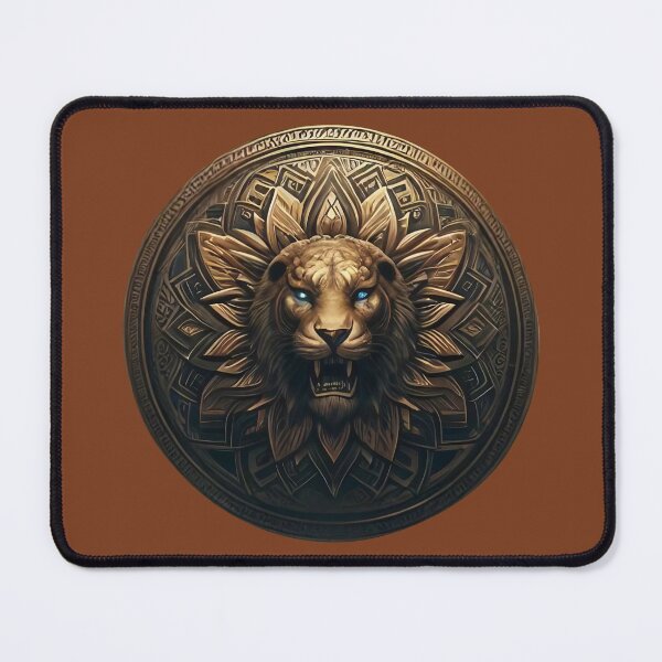 Item preview, ANCIENT BRONZE LION SHIELD (#793C1D) designed and sold by Marlon Oseguera.