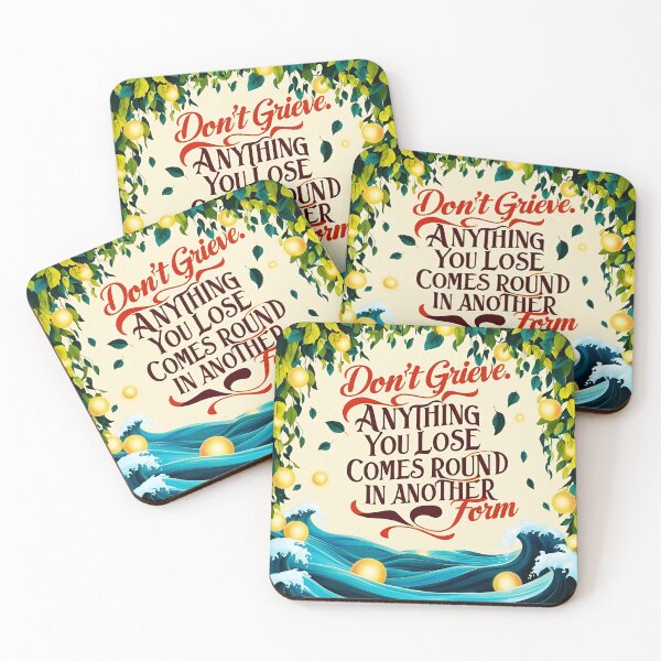 Item preview, Don't grieve. Anything you lose comes round in another form 8 designed and sold by Tom-Johnson.
